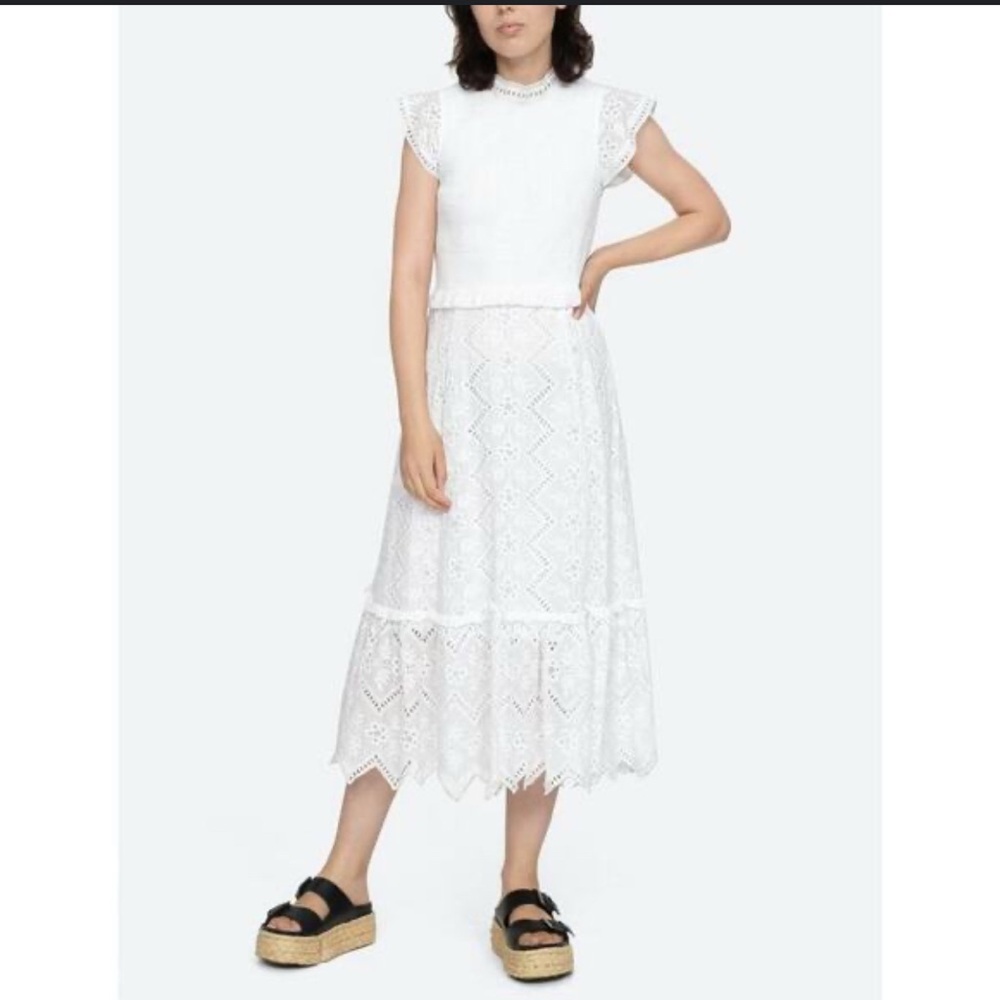 Sea New York Ivory Lace Dress